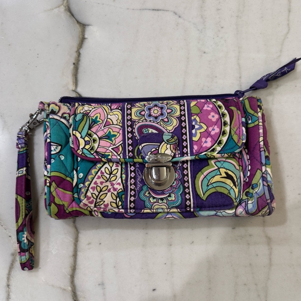 Vera Bradley Push Lock Wristlet Wallet